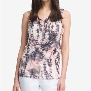 DKNY Printed Sleeveless Top Size Medium
